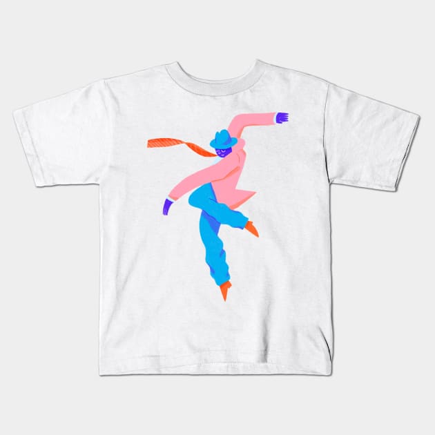 Solo Dancer Kids T-Shirt by GiuliaM